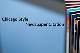 Chicago Style Newspaper Citation